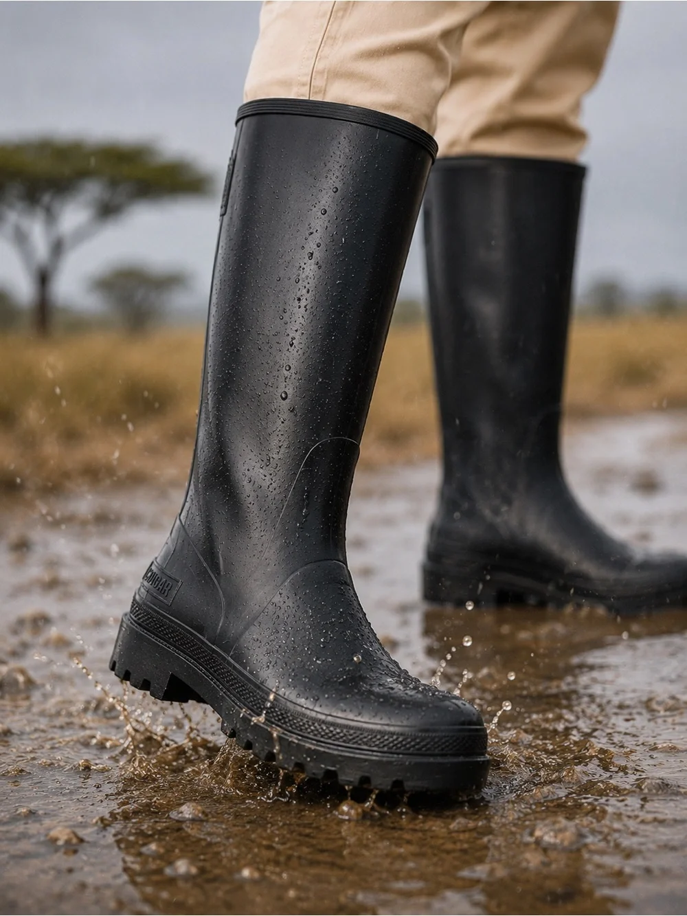 Cougar Charcoal Winter & Rain Boots